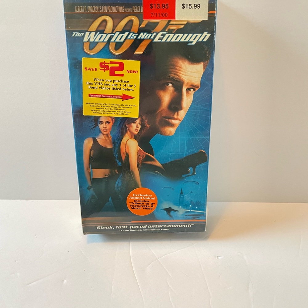 The World Is Not Enough VHS- Blue Cover
